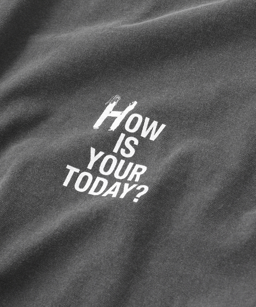 TODAY edition（トゥデイエディション）の「TODAY edition / トゥデイエディション HERE LS TEE（Tシャツ/カットソー・メンズ・ホワイト/チャコールグレー・LARGE/MEDIUM）」の5枚目の写真