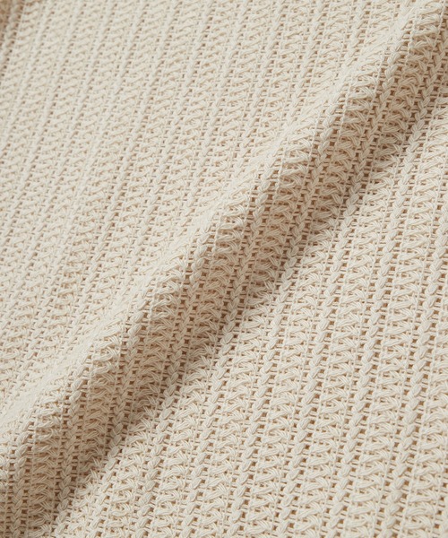 SEAGREEN(シーグリーン)の「SEAGREEN(シーグリーン) CROCHET LIKE RUSSEL KNIT CARDIGAN(カーディガン/ボレロ・メンズ・ブラウン/アイボリー・3/2/4)」の5枚目の写真
