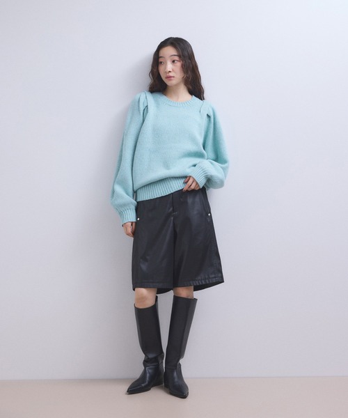 WEB限定】ショルダータックニットプルオーバー（ニット/セーター