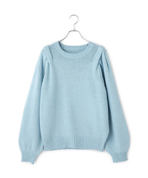 WEB限定】ショルダータックニットプルオーバー（ニット/セーター