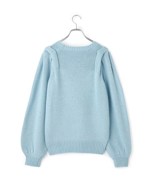 ADAM ET ROPE'(アダムエロペ)の「【WEB限定】ショルダータックニットプルオーバー(ニット/セーター・レディース・ブラウン/オフホワイト/チャコールグレー/ブルー系その他4・FREE)」の21枚目の写真