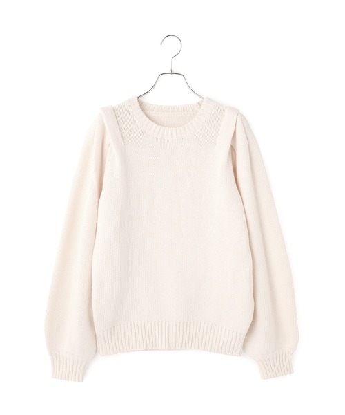 WEB限定】ショルダータックニットプルオーバー（ニット/セーター