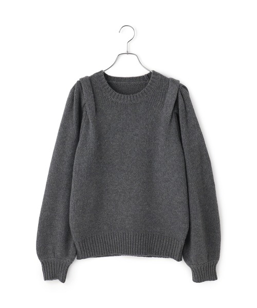 WEB限定】ショルダータックニットプルオーバー（ニット/セーター