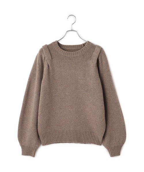 WEB限定】ショルダータックニットプルオーバー（ニット/セーター