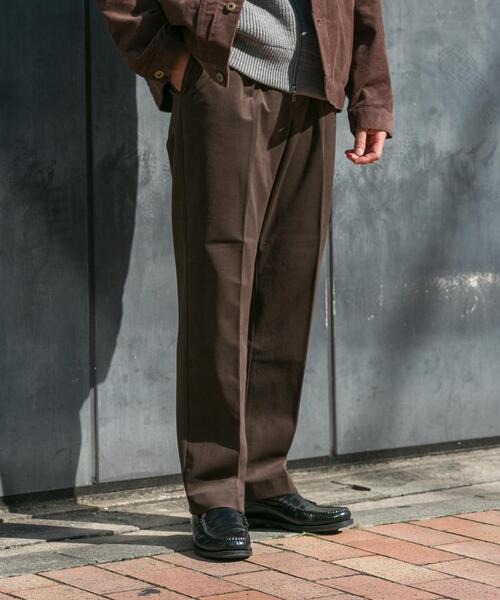 URBAN RESEARCH ROSSO MEN（アーバンリサーチロッソメン）の「『XLサイズあり』起毛カットツイルスラックス（その他パンツ・メンズ・ブラック/ブラウン系その他/ネイビー・LARGE/X-LARGE/SMALL/MEDIUM）」の2枚目の写真