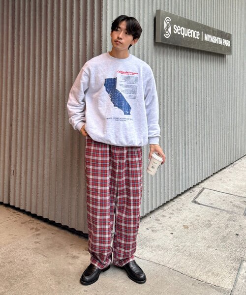 CIAOPANIC TYPY(チャオパニックティピー)の「【PATTIPATTI】ブランケットネルチェックパンツ(スラックス・レディース・グリーン/レッド/ネイビー・LARGE/MEDIUM)」の7枚目の写真