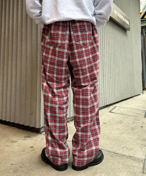 CIAOPANIC TYPY(チャオパニックティピー)の「【PATTIPATTI】ブランケットネルチェックパンツ(スラックス・レディース・グリーン/レッド/ネイビー・LARGE/MEDIUM)」の13枚目の写真