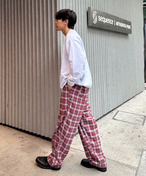 CIAOPANIC TYPY(チャオパニックティピー)の「【PATTIPATTI】ブランケットネルチェックパンツ(スラックス・レディース・グリーン/レッド/ネイビー・LARGE/MEDIUM)」の15枚目の写真