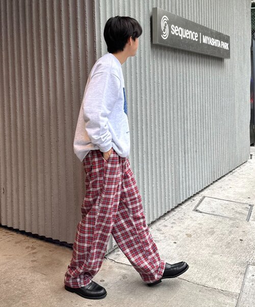 CIAOPANIC TYPY(チャオパニックティピー)の「【PATTIPATTI】ブランケットネルチェックパンツ(スラックス・レディース・グリーン/レッド/ネイビー・LARGE/MEDIUM)」の17枚目の写真