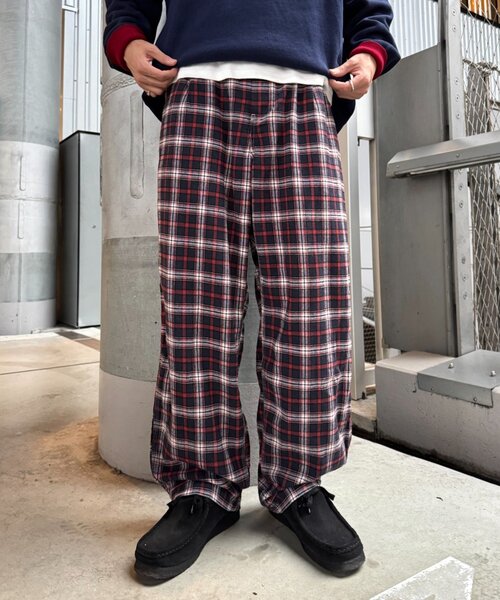 CIAOPANIC TYPY(チャオパニックティピー)の「【PATTIPATTI】ブランケットネルチェックパンツ(スラックス・レディース・グリーン/レッド/ネイビー・LARGE/MEDIUM)」の18枚目の写真