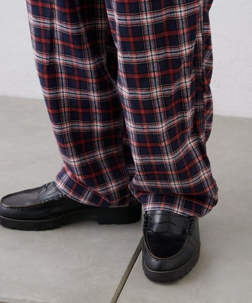 CIAOPANIC TYPY(チャオパニックティピー)の「【PATTIPATTI】ブランケットネルチェックパンツ(スラックス・レディース・グリーン/レッド/ネイビー・LARGE/MEDIUM)」の6枚目の写真