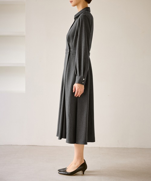 ROPE' PICNIC（ロペピクニック）の「カシュクールシャツコンシャスワンピース（シャツワンピース・レディース・チャコールグレー/ベージュ系その他2/ネイビー・S/M/L）」の20枚目の写真