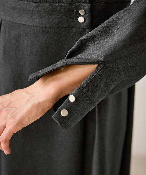 ROPE' PICNIC（ロペピクニック）の「カシュクールシャツコンシャスワンピース（シャツワンピース・レディース・チャコールグレー/ベージュ系その他2/ネイビー・S/M/L）」の16枚目の写真