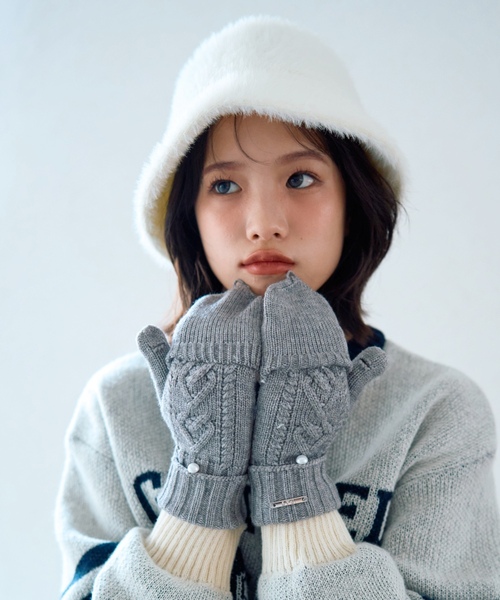 ケーブル編み手袋（手袋）｜LOVETOXIC（ラブトキシック）の