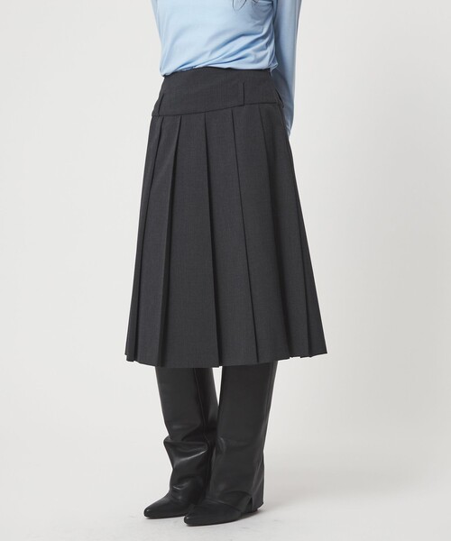 EMMEL REFINES(エメルリファインズ)の「<EMMEL REFINES>EM プリーツ ミディアム スカート(スカート・レディース・ダークグレー/ベージュ・S/M)」の21枚目の写真