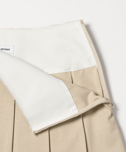 EMMEL REFINES(エメルリファインズ)の「<EMMEL REFINES>EM プリーツ ミディアム スカート(スカート・レディース・ダークグレー/ベージュ・S/M)」の7枚目の写真