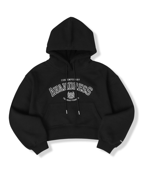 AVANDRESS（アバンドレス ）の「Royal Art Leather Crop Hood BLACK（パーカー・レディース・ブラック・SMALL/MEDIUM）」の2枚目の写真