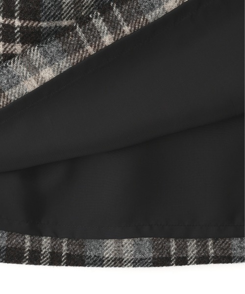 タグ付き☆マーガレットハウエル　ラージチェックウールブレンドスカート　プリーツ LARGE CHECK WOOL SKIRT | MARGARET HOWELL（マーガレット・ハウエル