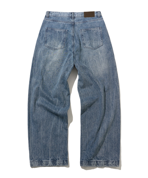 F.ILLUMINATE（フィルミネイト）の「タイラインデニムパンツ-ブルー（デニムパンツ・レディース・その他・SMALL/MEDIUM/LARGE）」の3枚目の写真