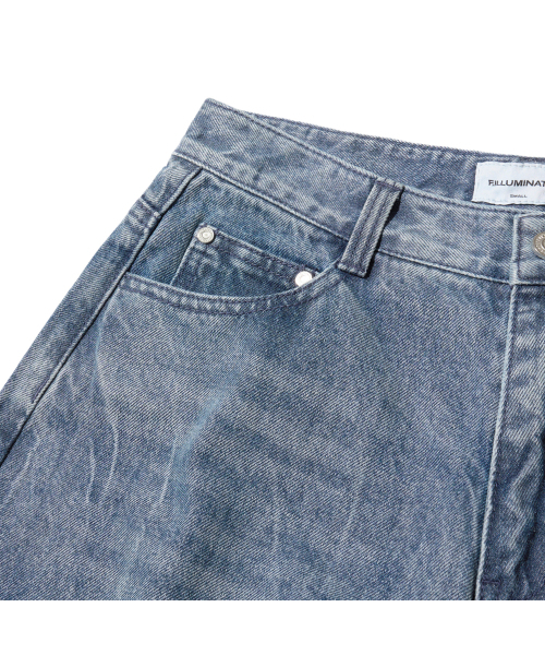 F.ILLUMINATE（フィルミネイト）の「タイラインデニムパンツ-ブルー（デニムパンツ・レディース・その他・SMALL/MEDIUM/LARGE）」の7枚目の写真