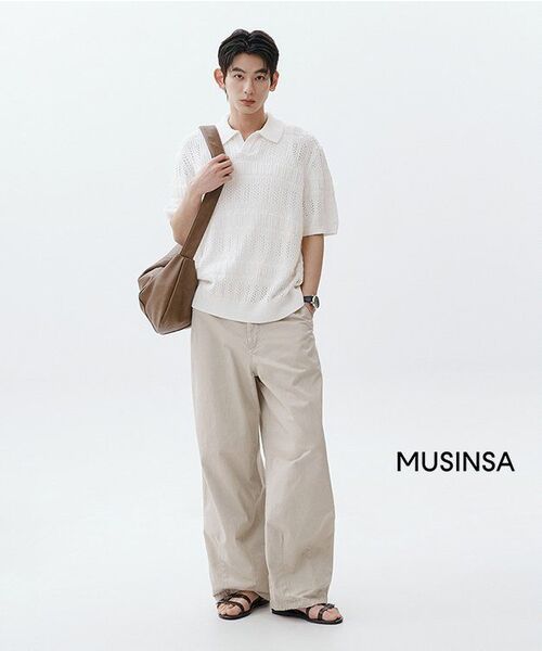 MUSINSA STANDARD（ムシンサスタンダード）の「コットンバルーンパンツ [ライトベージュ]（その他パンツ・メンズ・その他・27/28/29/34/32/30/31/33/26/40/38/36）」の11枚目の写真