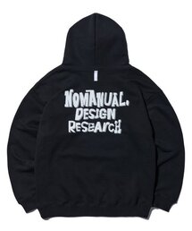 NOMANUAL（NOMANUAL）の「DOODLE LOGO HOODIE - BLACK（パーカー）」