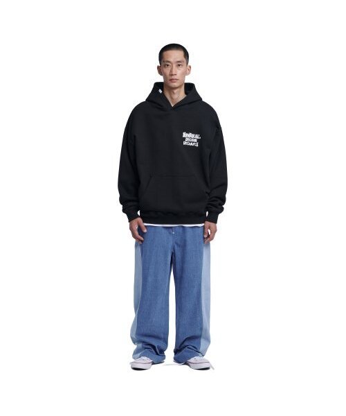 NOMANUAL(NOMANUAL)の「DOODLE LOGO HOODIE - BLACK(パーカー・レディース・その他・MEDIUM/LARGE/X-LARGE/SMALL)」の5枚目の写真