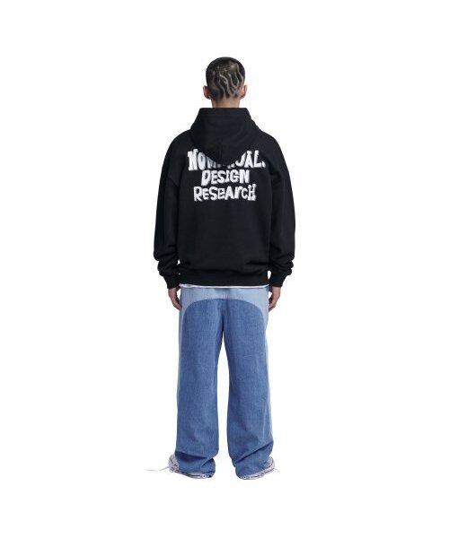 NOMANUAL(NOMANUAL)の「DOODLE LOGO HOODIE - BLACK(パーカー・レディース・その他・MEDIUM/LARGE/X-LARGE/SMALL)」の8枚目の写真