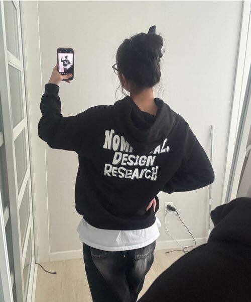 NOMANUAL(NOMANUAL)の「DOODLE LOGO HOODIE - BLACK(パーカー・レディース・その他・MEDIUM/LARGE/X-LARGE/SMALL)」の16枚目の写真