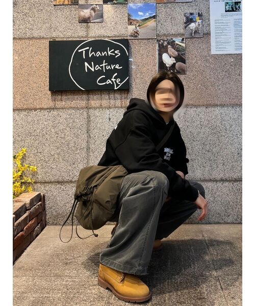 NOMANUAL(NOMANUAL)の「DOODLE LOGO HOODIE - BLACK(パーカー・レディース・その他・MEDIUM/LARGE/X-LARGE/SMALL)」の20枚目の写真