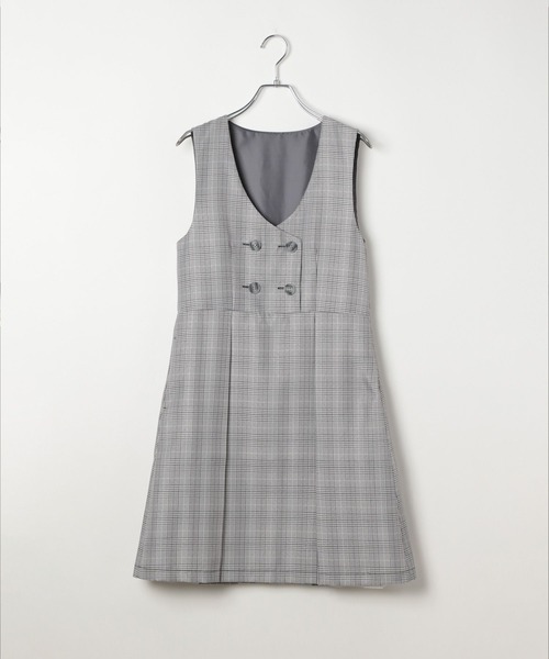 GLOBAL WORK（グローバルワーク）の「卒服/イージーケア/ジャンスカ/598140（ジャンパースカート・キッズ・ホワイト系1/グレー・150cm/160cm）」の20枚目の写真