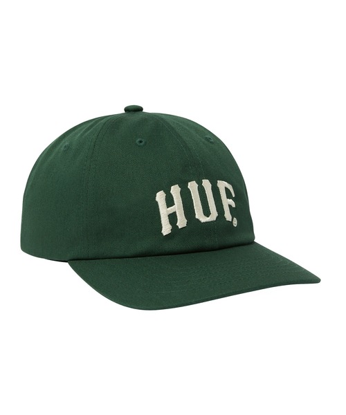 HUF(ハフ)の「ARCH 6 PANEL CV SNAPBACK(キャップ・メンズ・ブラック/グリーン/ネイビー・O/S)」の1枚目の写真