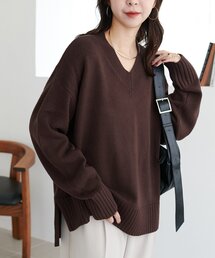 カシミアタッチビッグプルオーバー