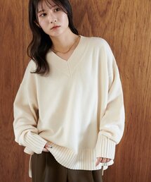 カシミアタッチビッグプルオーバー