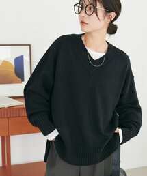 カシミアタッチビッグプルオーバー