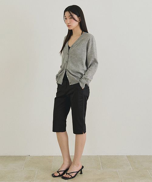 LINGSEOUL(リングソウル)の「slub v-neck knit cardigan-gray(カーディガン/ボレロ・レディース・その他・FREE)」の3枚目の写真