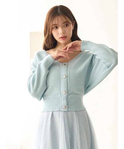 SNIDEL(スナイデル)の「チュールスカートセットカーディガン(ワンピース・レディース・グレー/アイボリー/ライトブルー・0/1)」の12枚目の写真