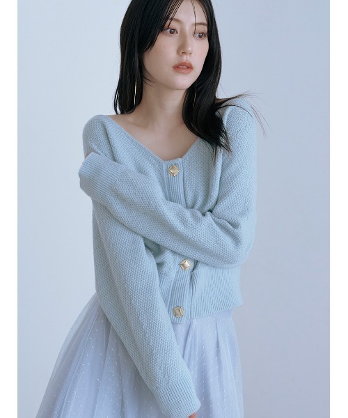 セール】チュールスカートセットカーディガン（ワンピース）｜SNIDEL