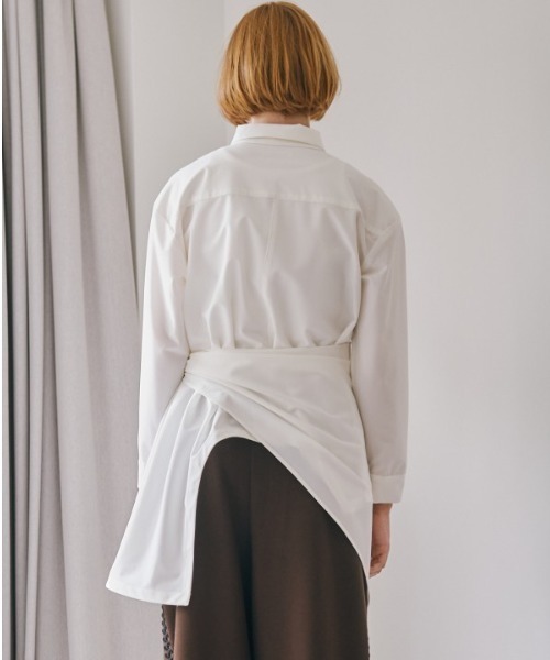 Muel Chic（ミュエルシック）の「Canberra scarf shirt  キャンベラスカーフシャツ（シャツ/ブラウス・レディース・ベージュ/オフホワイト/ブラック・FREE）」の21枚目の写真
