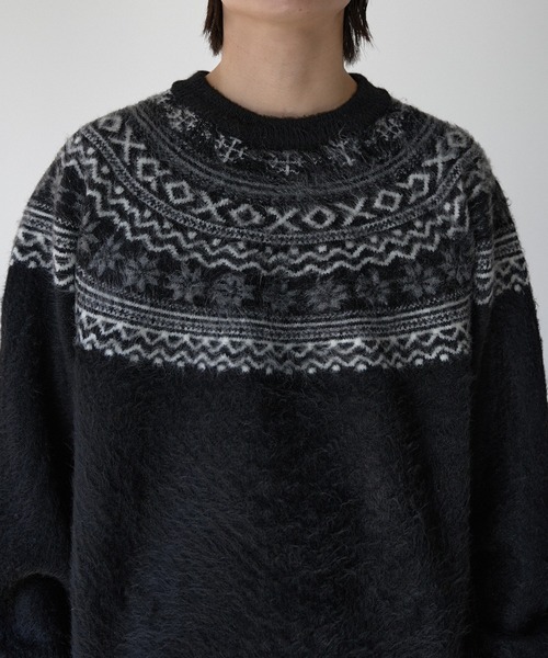 epnok(エプノック)の「ノルディックルーズニット(ニット/セーター・メンズ・ブラウン/ブラック/グレー・LARGE/MEDIUM/SMALL)」の11枚目の写真