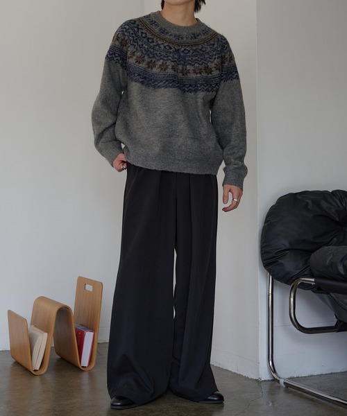 epnok(エプノック)の「ノルディックルーズニット(ニット/セーター・メンズ・ブラウン/ブラック/グレー・LARGE/MEDIUM/SMALL)」の16枚目の写真