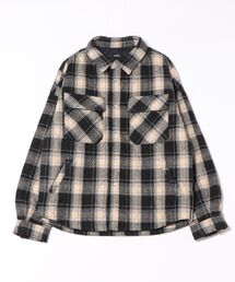 STYLISE（スタイライズ）の「【BREATH】QUILTING CHECK SHIRT / ブラック [BR25AW-S2003]（シャツ/ブラウス）」