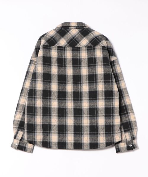 STYLISE（スタイライズ）の「【BREATH】QUILTING CHECK SHIRT / ブラック [BR25AW-S2003]（シャツ/ブラウス・メンズ・ブラック・M/L）」の2枚目の写真