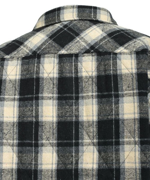 STYLISE（スタイライズ）の「【BREATH】QUILTING CHECK SHIRT / ブラック [BR25AW-S2003]（シャツ/ブラウス・メンズ・ブラック・M/L）」の8枚目の写真