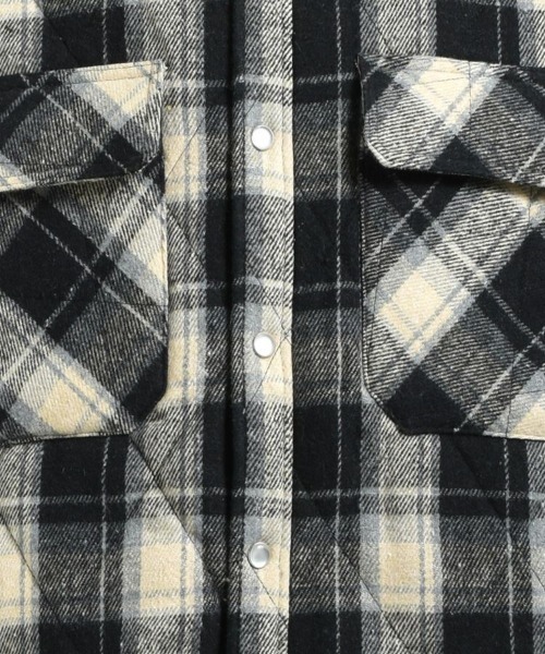 STYLISE（スタイライズ）の「【BREATH】QUILTING CHECK SHIRT / ブラック [BR25AW-S2003]（シャツ/ブラウス・メンズ・ブラック・M/L）」の4枚目の写真
