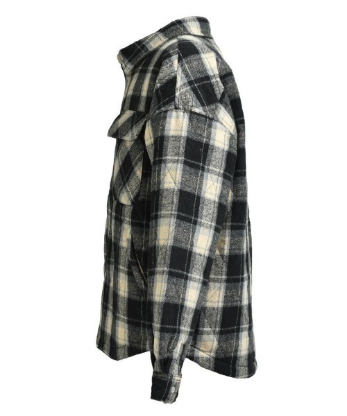 STYLISE（スタイライズ）の「【BREATH】QUILTING CHECK SHIRT / ブラック [BR25AW-S2003]（シャツ/ブラウス・メンズ・ブラック・M/L）」の6枚目の写真