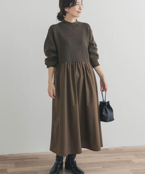 セール】ニットドッキングワンピース（ワンピース）｜URBAN RESEARCH