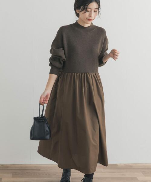 セール】ニットドッキングワンピース（ワンピース）｜URBAN RESEARCH