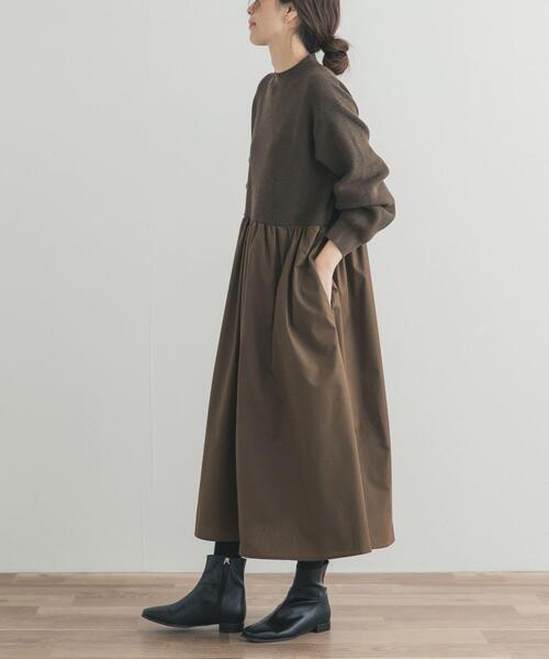 セール】ニットドッキングワンピース（ワンピース）｜URBAN RESEARCH