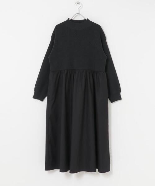 『新品』ドアーズ◎ニットドッキングワンピース//ブラック セール】ニットドッキングワンピース（ワンピース）｜URBAN RESEARCH